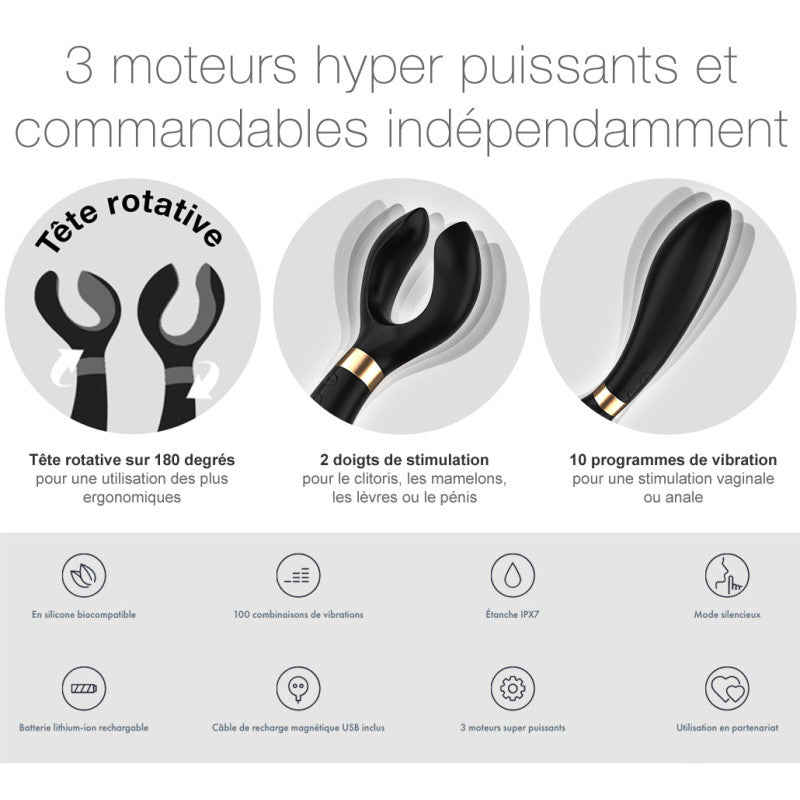 Satisfyer Endless Fun noir – Vibromasseur multifonction flexible, 100 programmes – photo 8